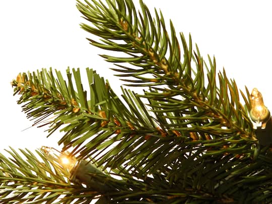 6.5ft. Pre-Lit Grand Fir Artificial Christmas Tree, Clear Lights